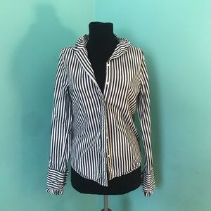 Stripped button up